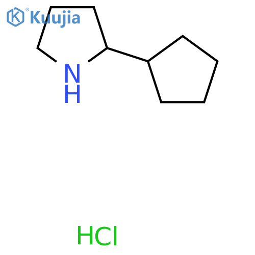 2-Cyclopentylpyrrolidine hydrochloride structure