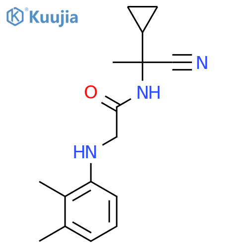 N-(1-cyano-1-cyclopropylethyl)-2-(2,3-dimethylphenyl)aminoacetamide structure