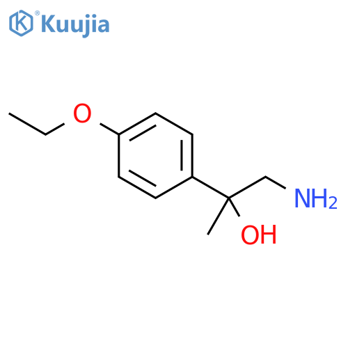 1-amino-2-(4-ethoxyphenyl)propan-2-ol structure