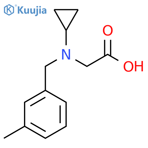 [Cyclopropyl-(3-methyl-benzyl)-amino]-acetic acid structure