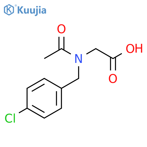2-{N-(4-chlorophenyl)methylacetamido}acetic acid structure