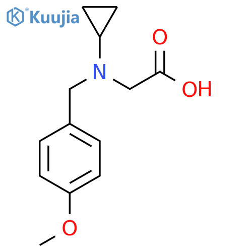 [Cyclopropyl-(4-methoxy-benzyl)-amino]-acetic acid structure
