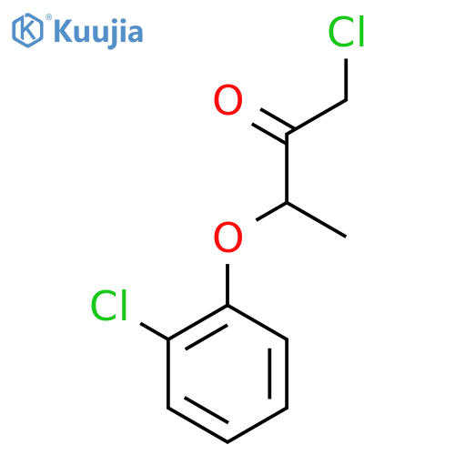 1-Chloro-3-(2-chlorophenoxy)butan-2-one structure