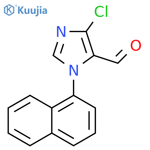 4-chloro-1-(naphthalen-1-yl)-1H-imidazole-5-carbaldehyde structure