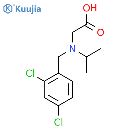 [(2,4-Dichloro-benzyl)-isopropyl-amino]-acetic acid structure