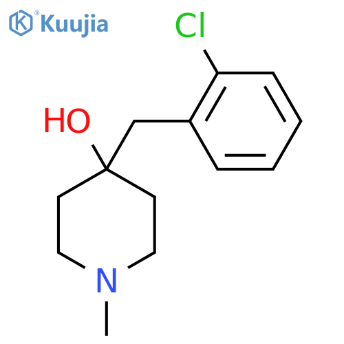 4-(2-Chlorophenyl)methyl-1-methylpiperidin-4-ol structure