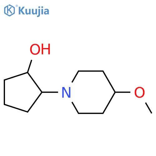 2-(4-methoxypiperidin-1-yl)cyclopentan-1-ol structure