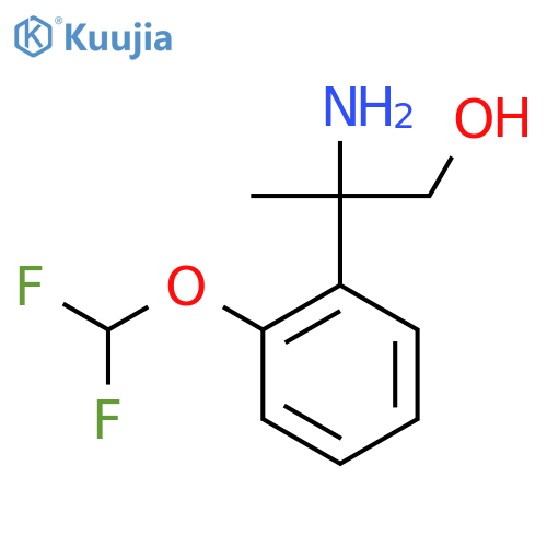 2-amino-2-2-(difluoromethoxy)phenylpropan-1-ol structure