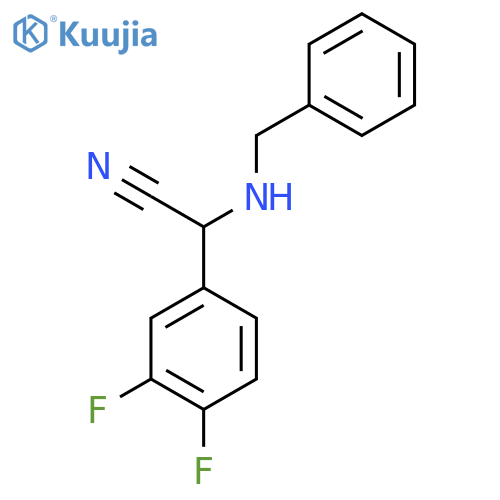 2-(Benzylamino)-2-(3,4-difluorophenyl)acetonitrile structure