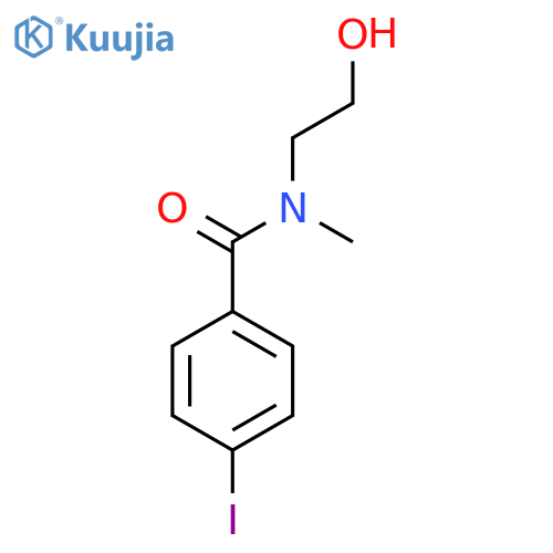 N-(2-Hydroxyethyl)-4-iodo-N-methyl-benzamide structure