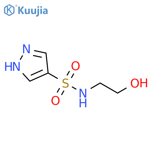 2-hydroxy-S-(1H-pyrazol-4-yl)ethane-1-sulfonamido structure