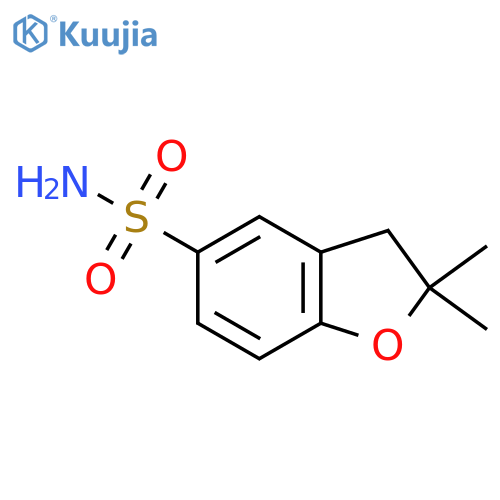 2,2-dimethyl-2,3-dihydro-1-benzofuran-5-sulfonamide structure