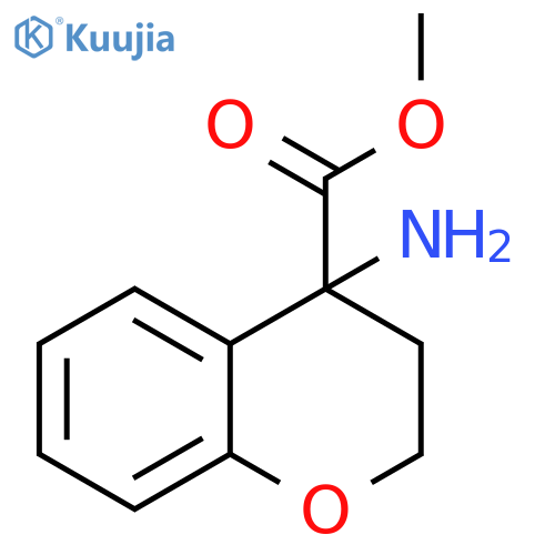 methyl 4-amino-3,4-dihydro-2H-1-benzopyran-4-carboxylate structure