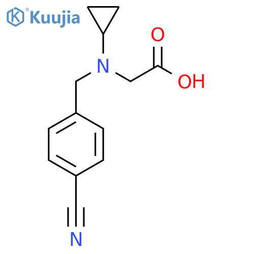 [(4-Cyano-benzyl)-cyclopropyl-amino]-acetic acid structure