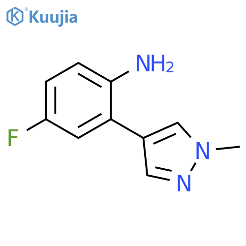 4-fluoro-2-(1-methyl-1H-pyrazol-4-yl)aniline structure