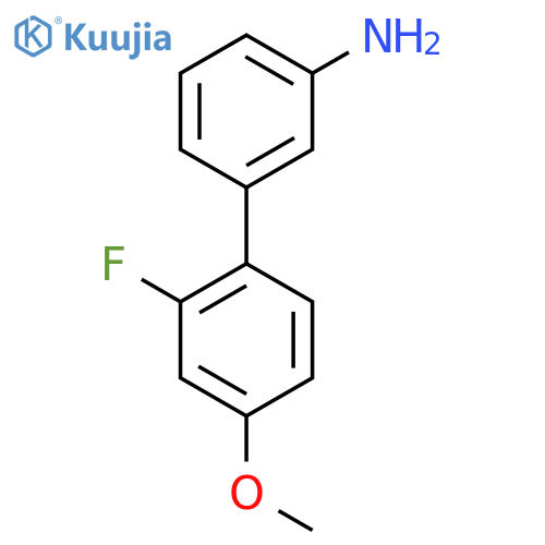 3-(2-fluoro-4-methoxyphenyl)aniline structure
