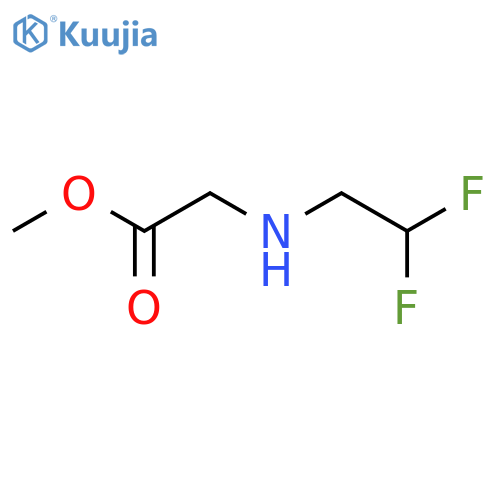 Methyl 2-(2,2-Difluoroethyl)aminoacetate structure