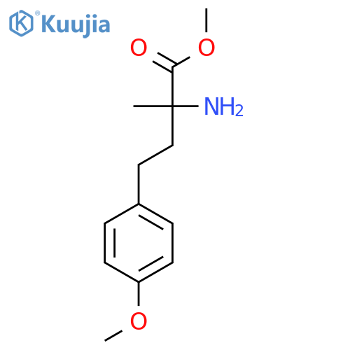 methyl 2-amino-4-(4-methoxyphenyl)-2-methylbutanoate structure