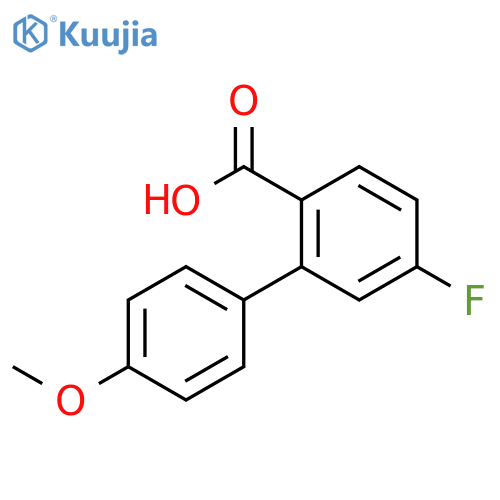 4-fluoro-2-(4-methoxyphenyl)benzoic acid structure