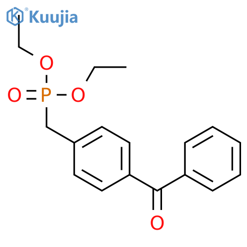 [4-(diethoxyphosphorylmethyl)phenyl]-phenylmethanone structure
