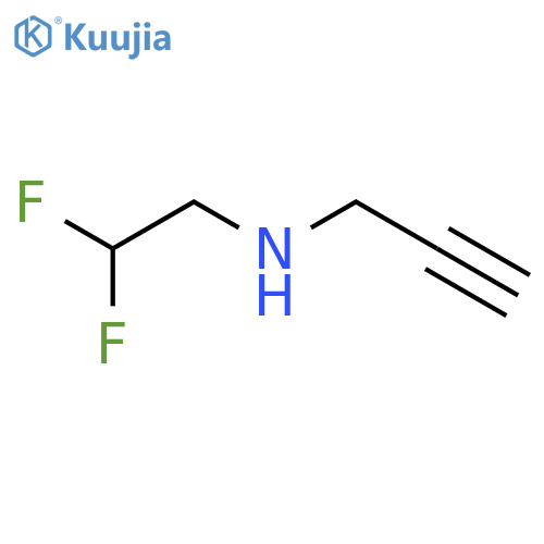 (2,2-difluoroethyl)(prop-2-yn-1-yl)amine structure