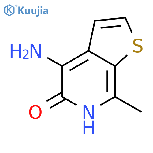 4-Amino-7-methylthieno2,3-cpyridin-5-ol structure