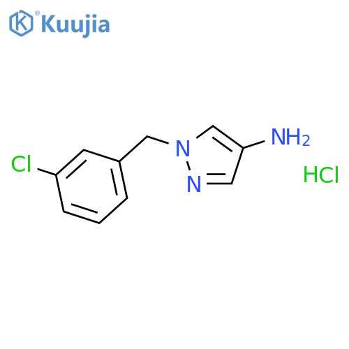 1-(3-Chloro-benzyl)-1 H -pyrazol-4-ylamine; hydrochloride structure