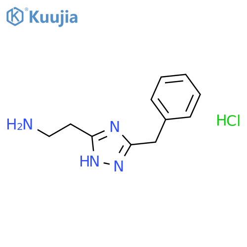 3-(Phenylmethyl)-1H-1,2,4-triazole-5-ethanamine Hydrochloride structure