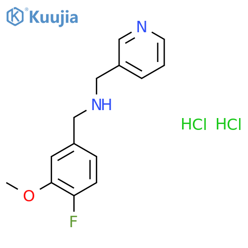 (4-Fluoro-3-methoxybenzyl)-(pyridin-3-ylmethyl)amine dihydrochloride structure