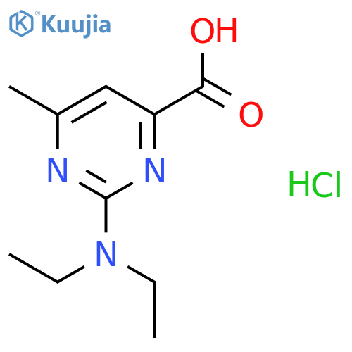 2-Diethylamino-6-methyl-pyrimidine-4-carboxylic acid hydrochloride structure