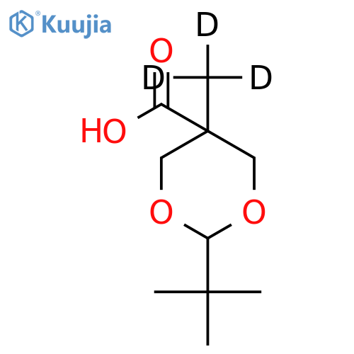 2-tert-Butyl-5-methyl-1,3-dioxane-5-carboxylic Acid-d3 structure