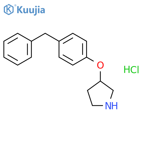 3-(4-Benzylphenoxy)pyrrolidine hydrochloride structure