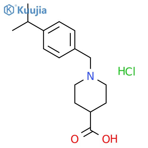 1-(4-Isopropylbenzyl)piperidine-4-carboxylic acid hydrochloride structure