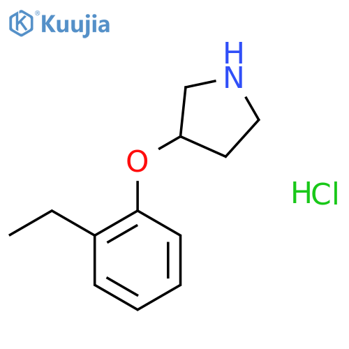 3-(2-Ethylphenoxy)pyrrolidine hydrochloride structure