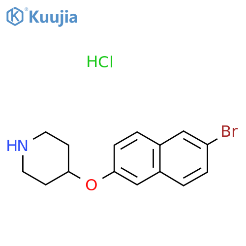 4-(6-Bromo-2-naphthyl)oxypiperidine Hydrochloride structure