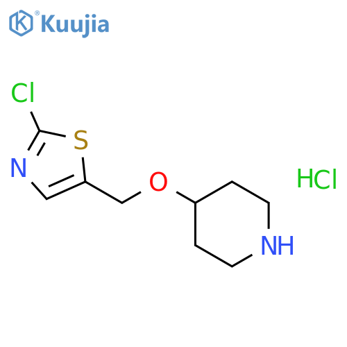 4-[(2-Chloro-5-thiazolyl)methoxy]piperidine hydrochloride structure
