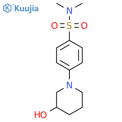 4-(3-Hydroxypiperidin-1-yl)-n,n-dimethyl benzenesulfonamide structure