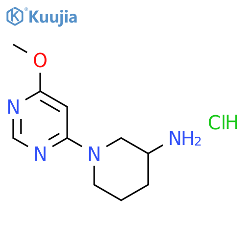 1-(6-Methoxypyrimidin-4-yl)piperidin-3-amine hydrochloride structure