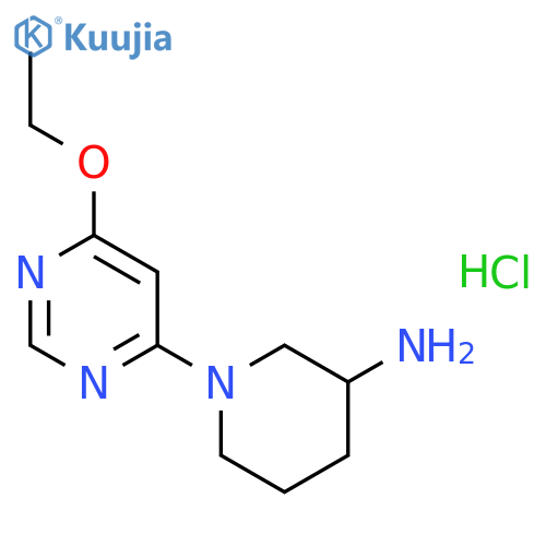 1-(6-Ethoxy-pyrimidin-4-yl)-piperidin-3-ylamine hydrochloride structure