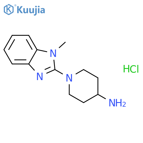 1-(1-Methyl-1h-benzoimidazol-2-yl)-piperidin-4-ylamine hydrochloride structure