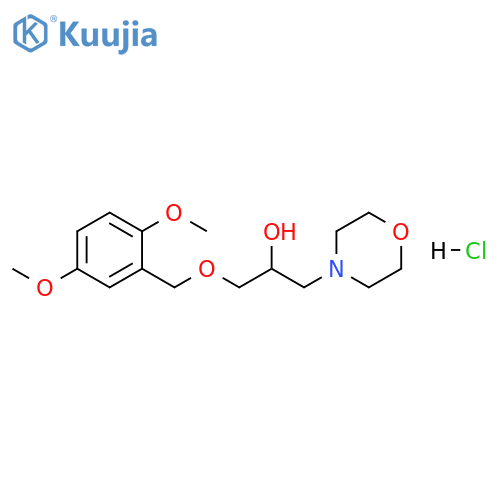 1-[(2,5-dimethoxyphenyl)methoxy]-3-(morpholin-4-yl)propan-2-ol hydrochloride structure