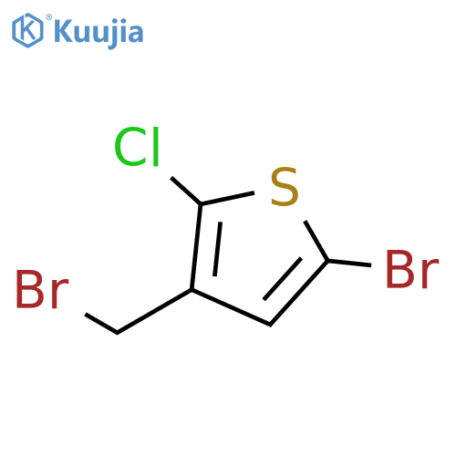5-Bromo-3-(bromomethyl)-2-chlorothiophene structure