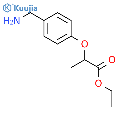 ethyl 2-4-(aminomethyl)phenoxypropanoate structure