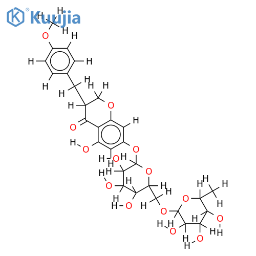 3,9-dihydroeucomin-7-rutinoside structure