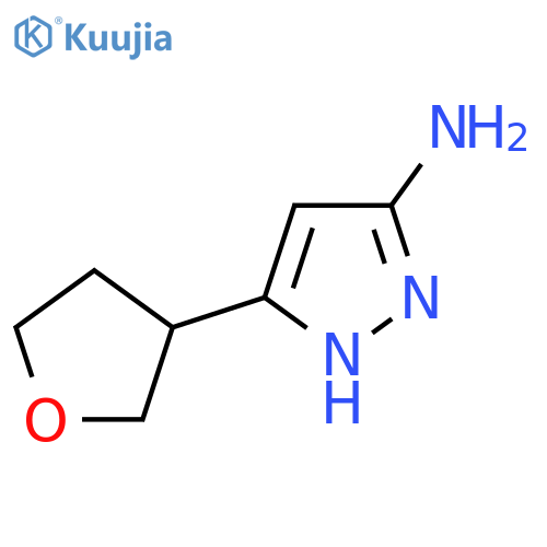 5-(Tetrahydro-3-furanyl)-1H-pyrazol-3-amine structure