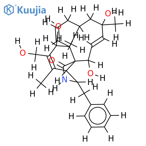 7,12,18,21-tetrahydroxy-16,18-dimethyl-10-phenyl-(11)-cytochalasa-5,13,19-triene-1-one structure