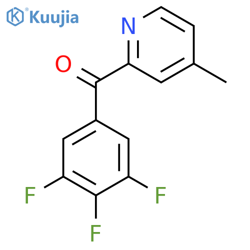4-Methyl-2-(3,4,5-trifluorobenzoyl)pyridine structure