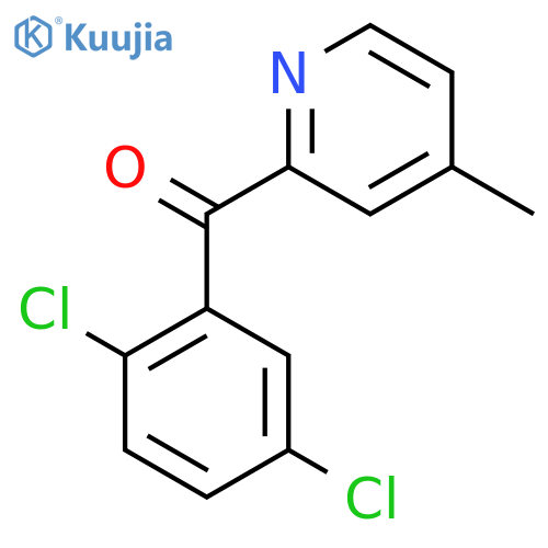 2-(2,5-Dichlorobenzoyl)-4-methylpyridine structure