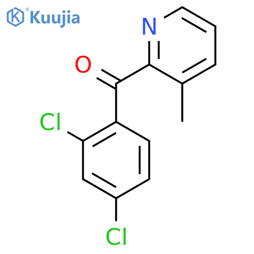 2-(2,4-Dichlorobenzoyl)-3-methylpyridine structure