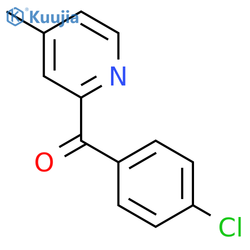 2-(4-Chlorobenzoyl)-4-methylpyridine structure